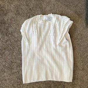 Anthropologie eyelet sweater tank